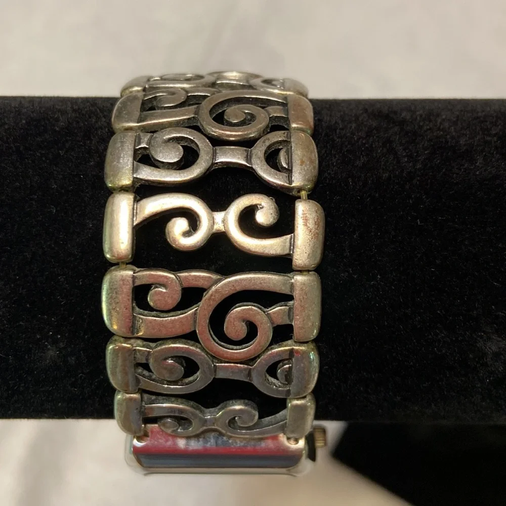 Vintage Ladies Watch -unsure if works or not. Stainless Steel Back -Stretch Band